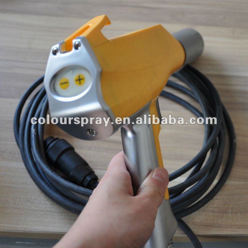 electrostatic manual powder paint spray control unit gun