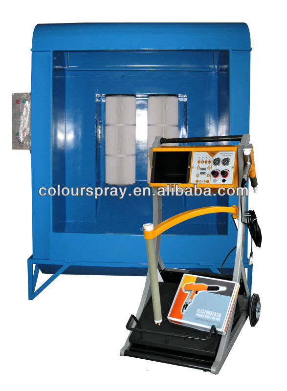 powder coating spray booth oven system