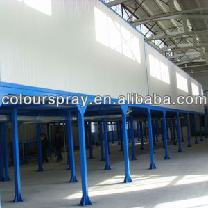automatic conveyor spray coating line with tunnel oven