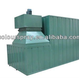 Gas powder coating oven