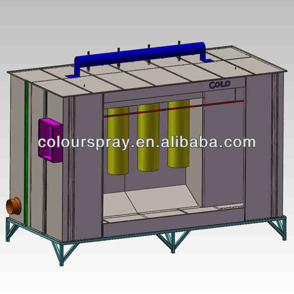 electrostatic paint coating booth