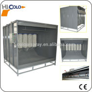 open face powder coating spray booth