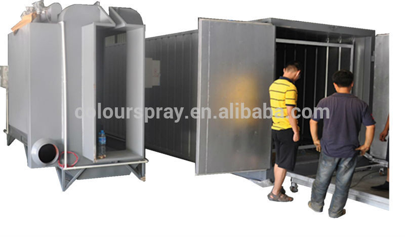 customized powder coating spray booth