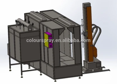 automatic electrostatic paint booth spray powder