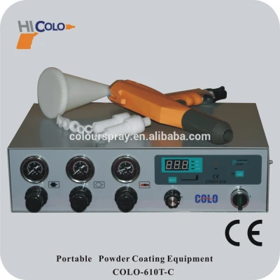 Electrostatic testing powder coating gun