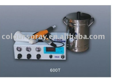 Electrostatic testing powder coating gun