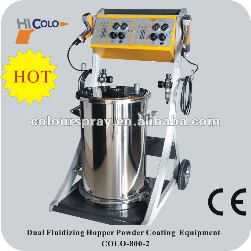double system powder coating machine
