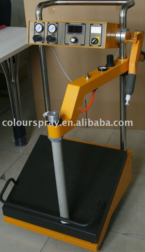 box feed powder coating gun system