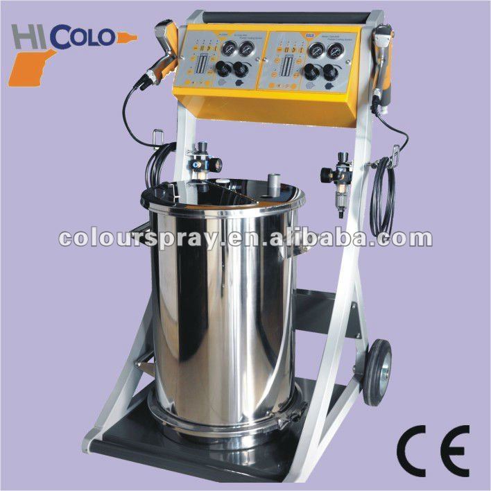 double systems electrostatic powder coating machine