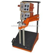 Double gun powder coating equipment