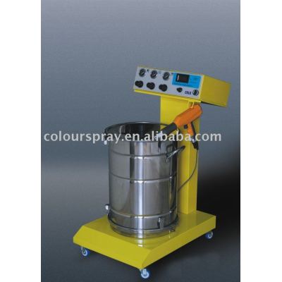 Digital display for voltage powder spray equipment