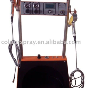 Double controller vibrating type powder spray system