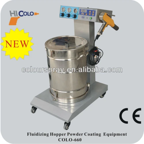 Manual electrostatic powder coating gun