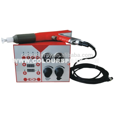 electrostatic manual powder paint spray control unit gun
