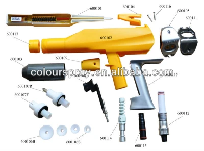 1002 100 powder spray gun parts