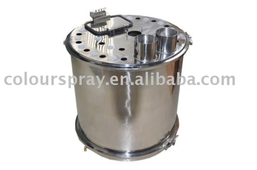24 pcs pumps stainless steel powder coating hopper