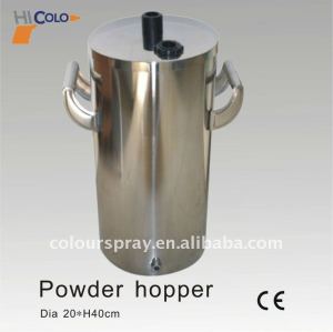 powder hopper for powder coating equipment
