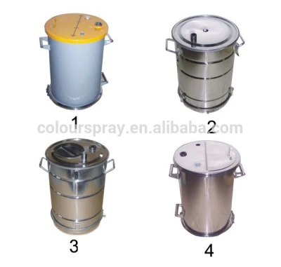 powder coating container tank hopper