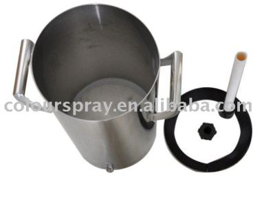 10lb Stainless steel fluidizing Powder hopper used for powder coating machine