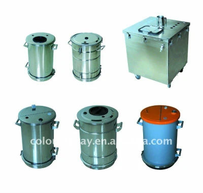 fluidized powder hopper
