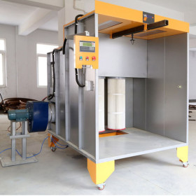 cartridge-filter Compact powder spray booths for coating electric cabinet