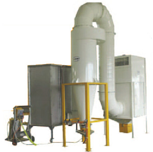 Mono-cyclone+ after filters recovery system powder coating spray booth