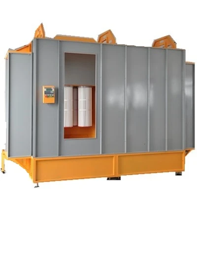 Easy to change color powder paint booth