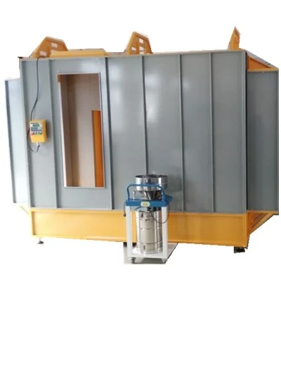Easy to change color powder paint booth