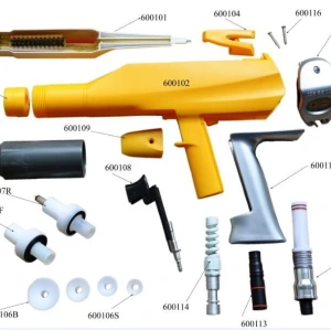 Manual powder coating gun