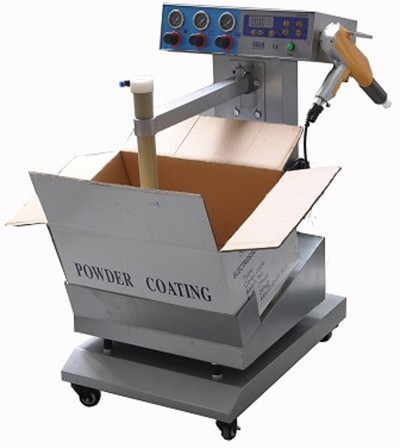 Box feed vibrating powder spraying machine for fast color change