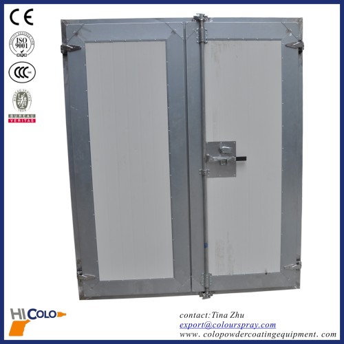 two doors Indirect fired Gas Powder coating oven/Powder curing oven