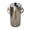 Stainless steel small fluidizing powder container