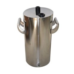 Stainless steel small fluidizing powder container