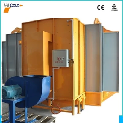 Walk through powder spray booth for powder coating line