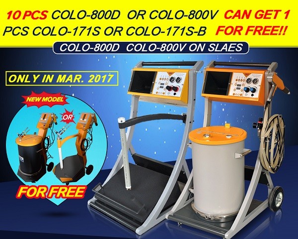 Big Discount Of 800D Powder Coating Machine On March