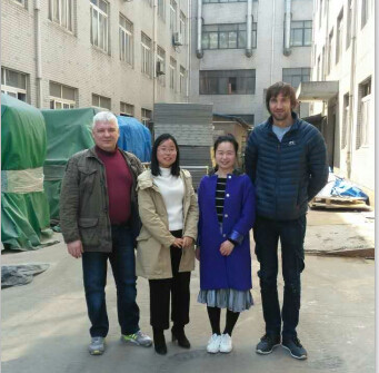 Clients from Russia visit our factory for powder application equipment