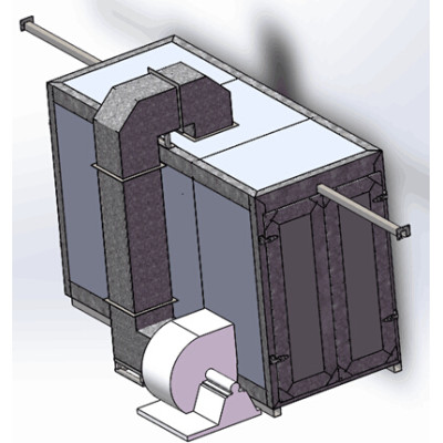 COLO-2447 Tunnel Powder Coating Curing Oven