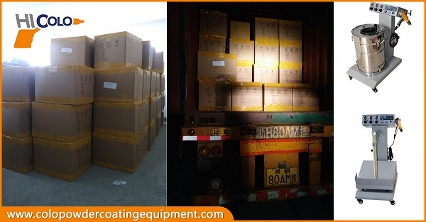 100 sets colo610 powder coating machine loading to Algeria