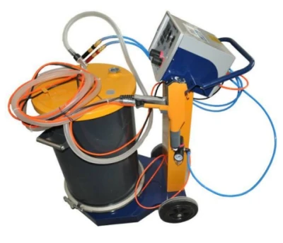 Electrostatic new compact design powder coating system