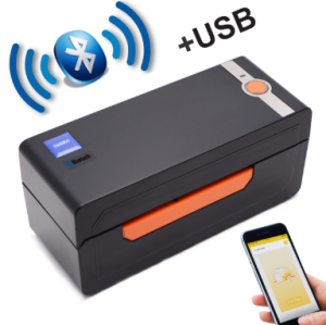 S618 Thermal Barcode Label Printer Bluetooth USB 4x6 Label Printer Commercial Thermal Sticker Machine Windows & Mac OS System