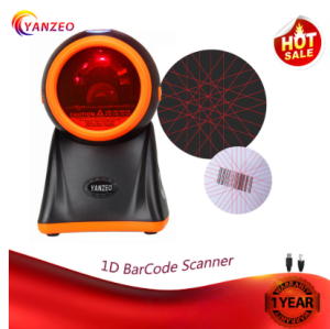 Yanzeo Omni-Directional High Speed Desktop 20 Lines RS232 1D BarCode Scanner for Supermarket Warranty 12 Months