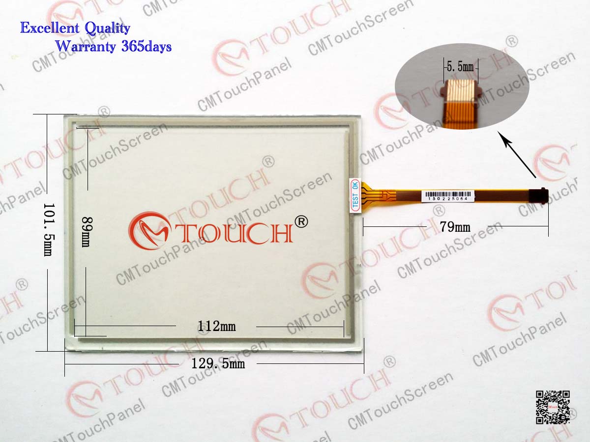 1pc E301650 FS-01 AMT 5wire 7inch touch screen glass 