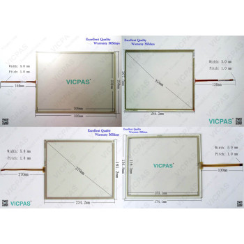 Touch glass digitizer membrane panel screen for 6AV6643-0CB01-1AX5 MP277-8