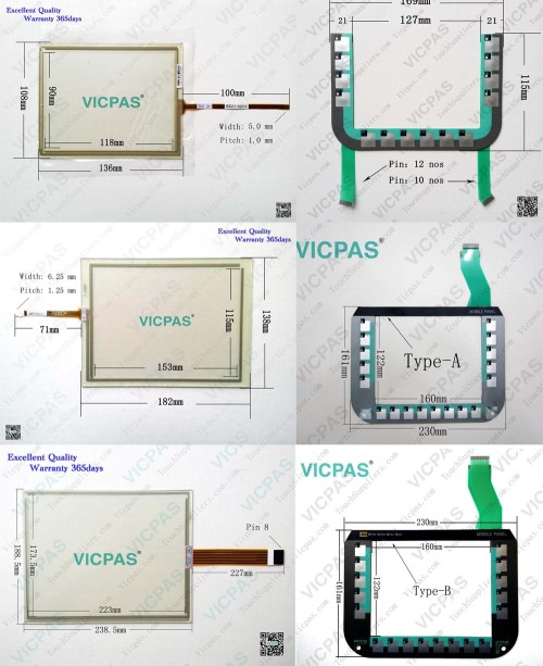Tocuh panel glass digitizer screen membrane for 6AV6640-0CA01-0AX0 TP170 micro