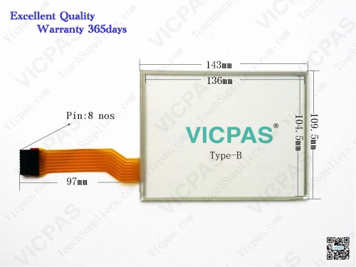 Touch Screen Panel Membrane Glass for Allen-Bradley 2711p-T7c4d2k / 2711p-T7c4d6 / 2711p-T7c4d2 / 2711p-T7c4d1