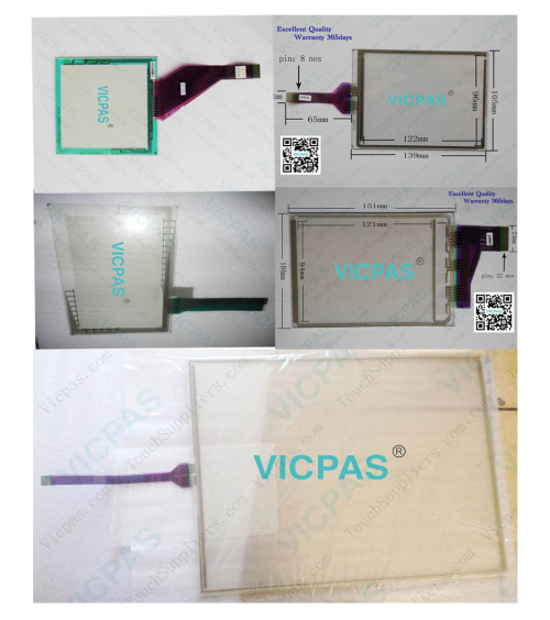 Touch screen membrane panel glass digitizer for Fujistu N010-0550-T625-10.4