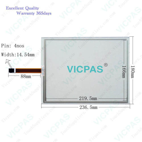 For For Bergquist 400431 Touch screen panel membrane glass 4-WIRE 12.1" ANTIGL