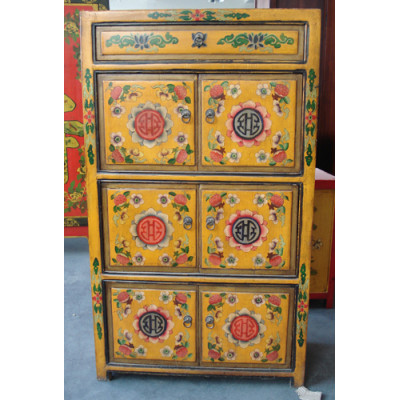 antique painted cabinet