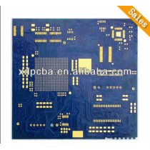 4-layer Immersion gold pcb with blue solder mask