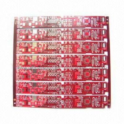 4-layer PCB for Laptop Battery with Red Solder Mask